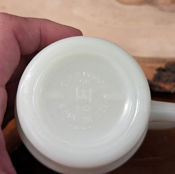 Vintage Set of 3 Anchor Hocking Fire King Stackable Flower Mugs Made in USA - Picture 2 of 12